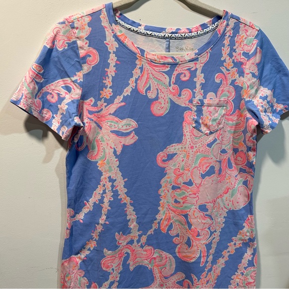 Lilly Pulitzer Short Sleeve Declan Dress in Go With The Flow Print Size S - Picture 4 of 10